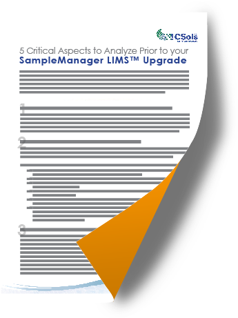 5 Critical Aspects to Analyze Prior to your SampleManager LIMS Upgrade