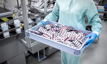 Pills in Packaging in Manufacturing Plant-1