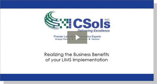 webinar_play_realizing the business benefits of your LIMS implementation