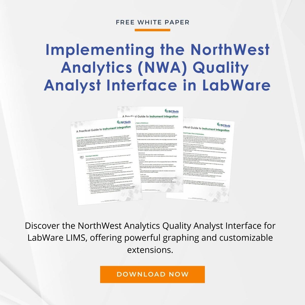 White Paper: Implementing the NorthWest Analytics (NWA) Quality Analyst ...